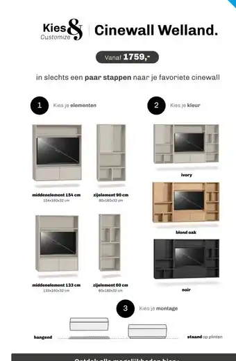Trendhopper Cinewall Welland aanbieding