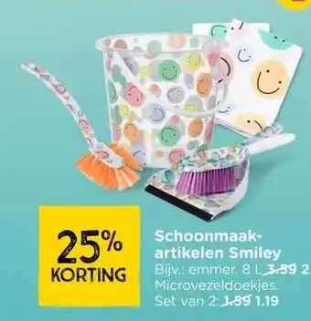 Xenos Schoonmaak- artikelen Smiley aanbieding