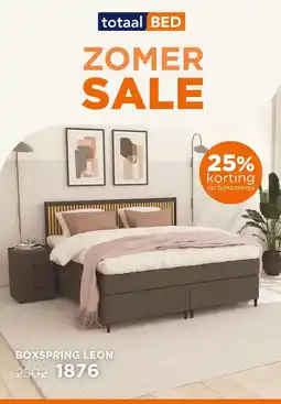 TotaalBED BOXSPRING LEON aanbieding