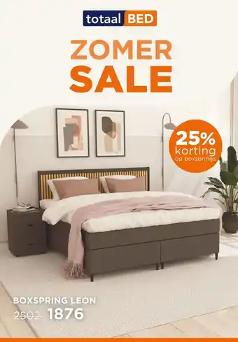 TotaalBED BOXSPRING LEON aanbieding
