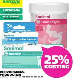 Ranzijn VERZORGINGS- PRODUCTEN SANIMAL aanbieding