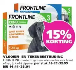 Ranzijn VLOOIEN- EN TEKENBESTRIJDING FRONTLINE aanbieding