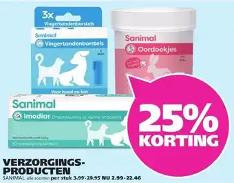 Ranzijn VERZORGINGS- PRODUCTEN SANIMAL aanbieding
