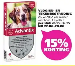 Ranzijn VLOOIEN- EN TEKENBESTRIJDING ADVANTIX aanbieding