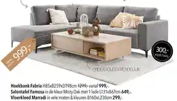 Pronto wonen Hoekbank Fabria aanbieding