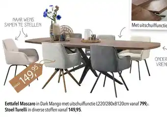 Pronto wonen Stoel Turelli aanbieding