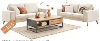 Pronto wonen 2,5 zitsbank salontafel mesola aanbieding