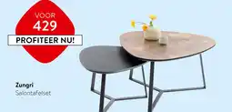 Profijt Meubel Zungri Salontafelset aanbieding