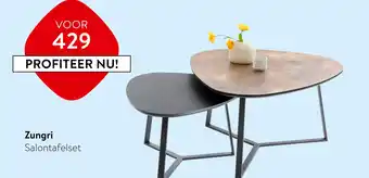 Profijt Meubel Zungri Salontafelset aanbieding
