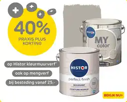 Praxis Op histor kleurmuurverf aanbieding