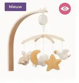 Prenatal Little Dutch muziekmobiel newborn naturals bunny aanbieding