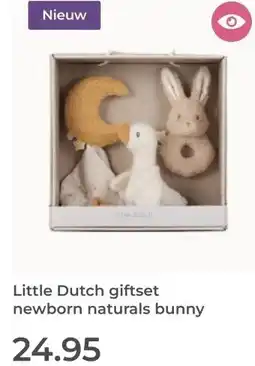 Prenatal Little Dutch giftset newborn naturals bunny aanbieding