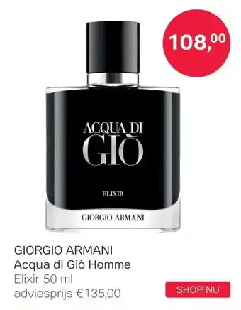 Pour Vous GIORGIO ARMANI Acqua di Giò Homme aanbieding