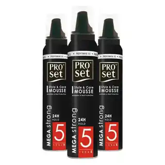 Plein.nl 3x Proset Haarmousse Mega Sterk 250 aanbieding