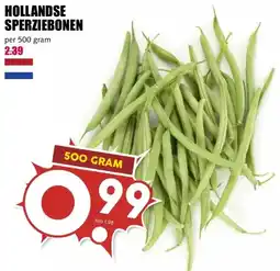 MCD Supermarkt HOLLANDSE SPERZIEBONEN aanbieding