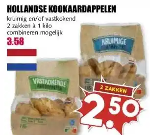 MCD Supermarkt HOLLANDSE KOOKAARDAPPELEN aanbieding