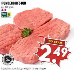 MCD Supermarkt RUNDERBIEFSTUK aanbieding