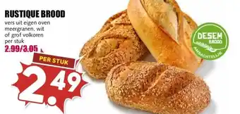 MCD Supermarkt RUSTIQUE BROOD aanbieding