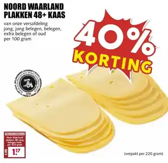 MCD Supermarkt NOORD WAARLAND PLAKKEN 48+ KAAS aanbieding