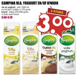 MCD Supermarkt CAMPINA VLA, YOGHURT EN/OF KWARK aanbieding