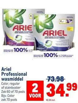 Makro Ariel Professional wasmiddel aanbieding
