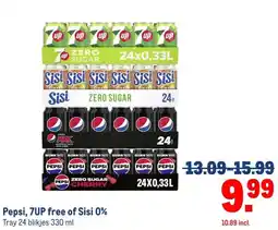 Makro Pepsi, 7UP free of Sisi 0% aanbieding