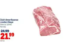 Makro Zuid-Amerikaanse runderribeye aanbieding