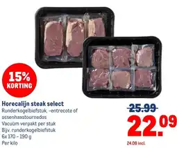 Makro Horecalijn steak select aanbieding