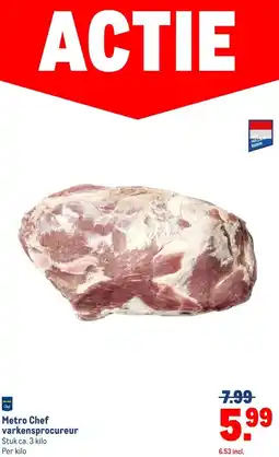 Makro Metro Chef varkensprocureur aanbieding