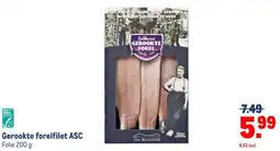Makro Gerookte forelfilet ASC aanbieding