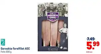 Makro Gerookte forelfilet ASC aanbieding