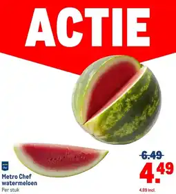 Makro Metro Chef watermeloen aanbieding