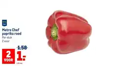 Makro Metro Chef paprika rood aanbieding
