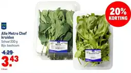 Makro Alle Metro Chef kruiden aanbieding