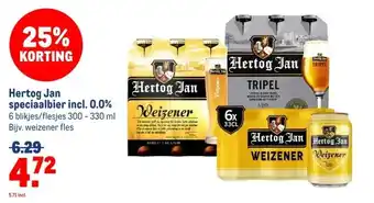 Makro Hertog Jan speciaalbier incl. 0.0% aanbieding
