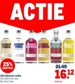 Makro Alle Absolut vodka aanbieding