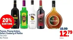 Makro Passoa, Pisang Ambon, Safari, Coeberg of Malibu aanbieding