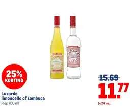 Makro Luxardo limoncello of sambuca aanbieding