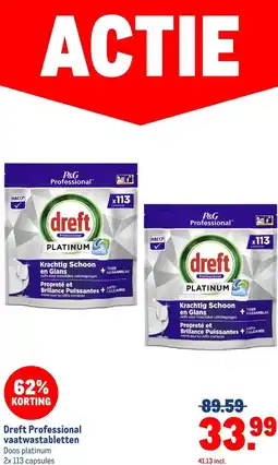 Makro Dreft Professional vaatwastabletten aanbieding