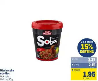 Makro Nissin soba noodles aanbieding