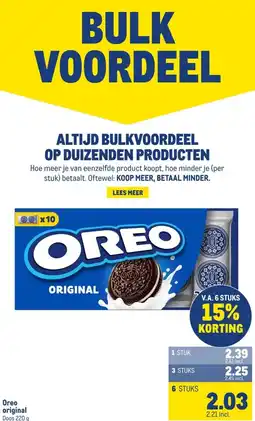 Makro Oreo original aanbieding