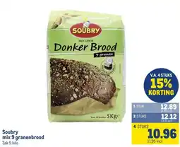 Makro Soubry mix 9 granenbrood aanbieding