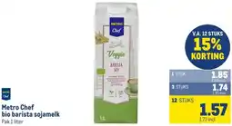 Makro Metro Chef bio barista sojamelk aanbieding