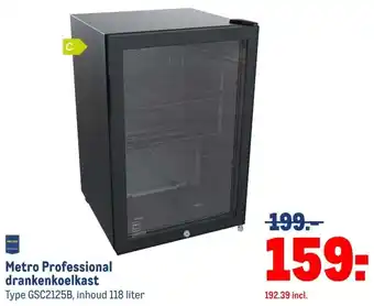 Makro Metro Professional drankenkoelkast aanbieding