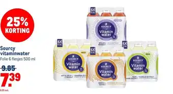 Makro Sourcy vitaminwater aanbieding