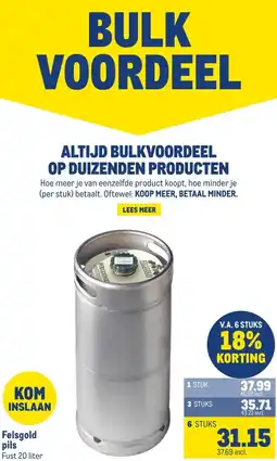 Makro Felsgold pils aanbieding