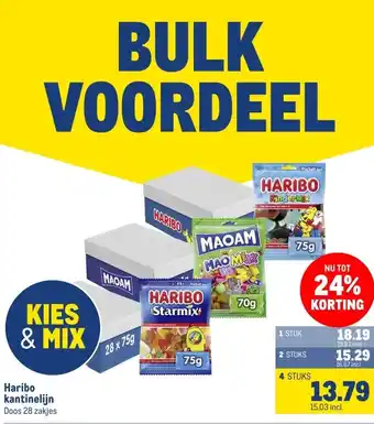 Makro Haribo kantinelijn aanbieding