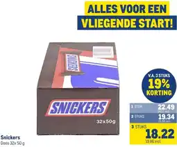 Makro Snickers aanbieding