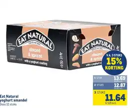 Makro Eat Natural yoghurt amandel aanbieding