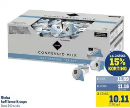 Makro Rioba koffiemelk cups aanbieding